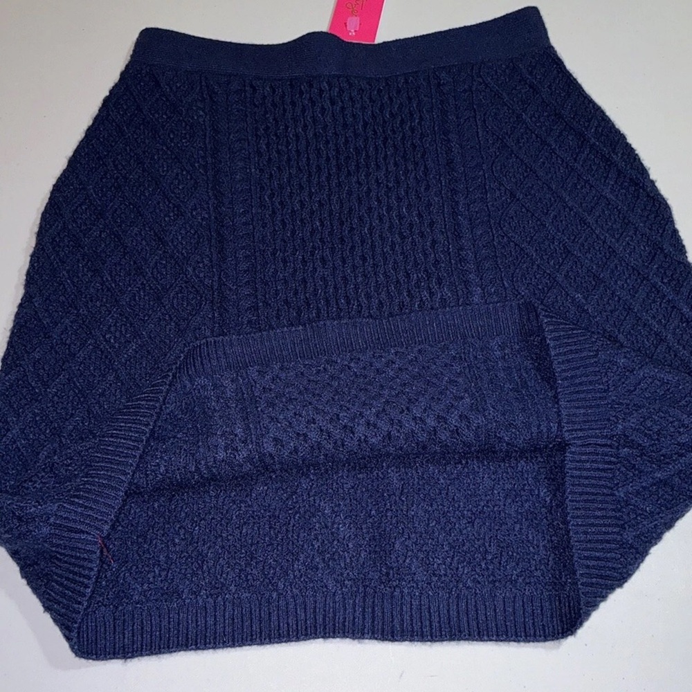 Lilly Pulitzer NWT Lizona Sweater Skirt Low Tide Navy $128 Size XS - Picture 9 of 10